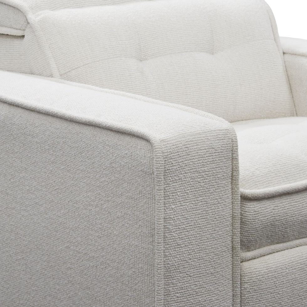 bellini white recliner   