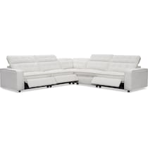 bellini white sectional   