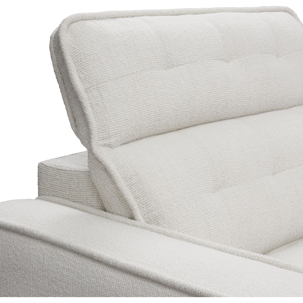 bellini white sectional   