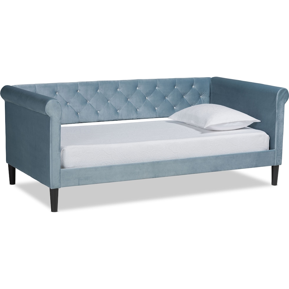 bello blue twin bed   