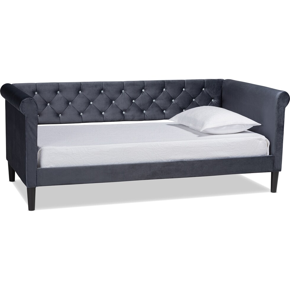 bello gray twin bed   