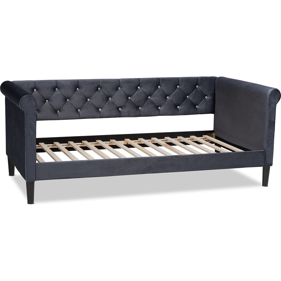 bello gray twin bed   