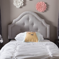 bello gray twin headboard   