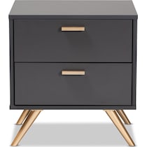 bellona gray nightstand   