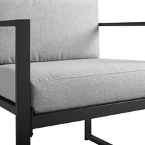 belmar gray outdoor loveseat set   
