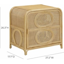 belmond light brown nightstand   