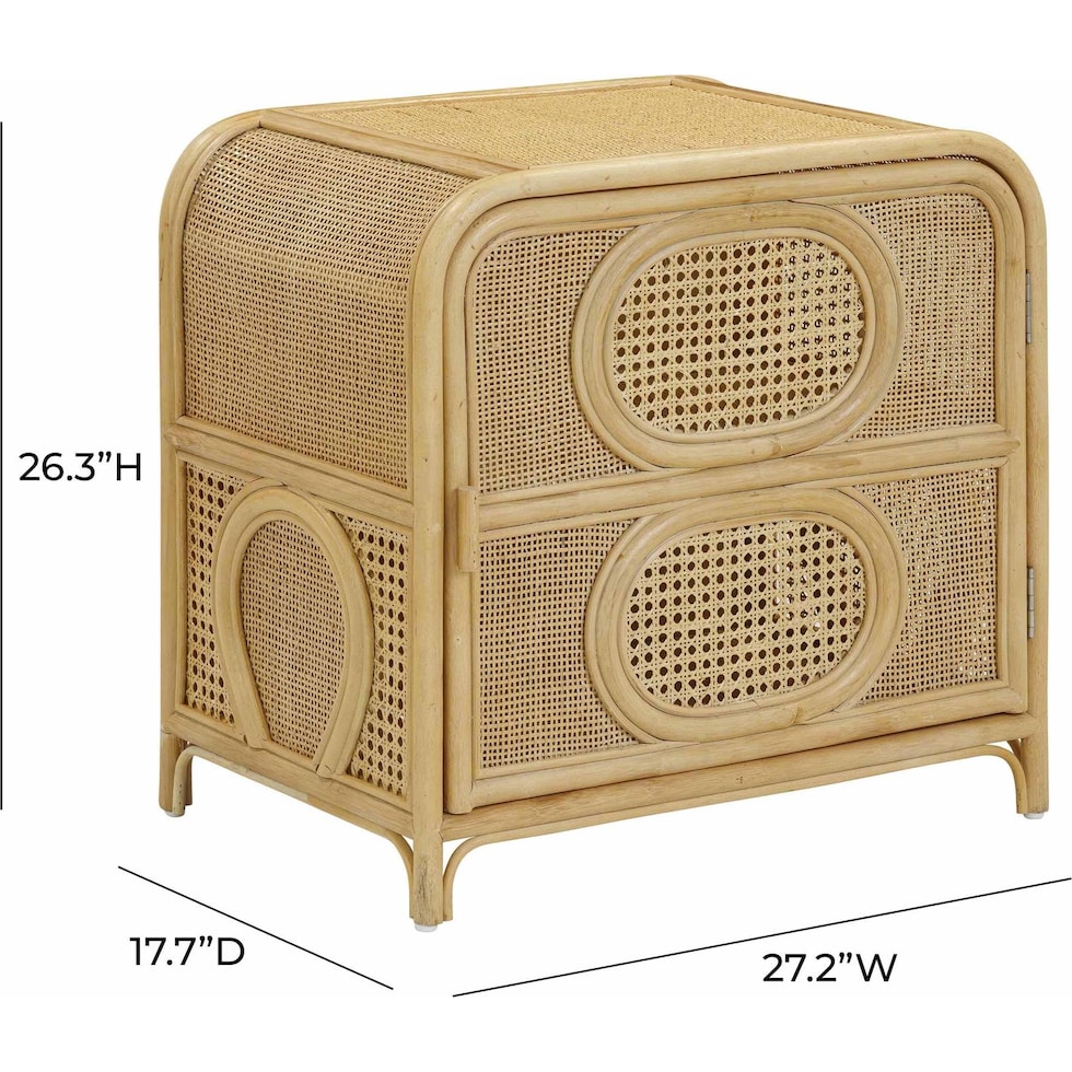 belmond light brown nightstand   