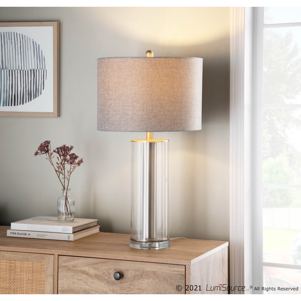 belmond nickel gray table lamp   