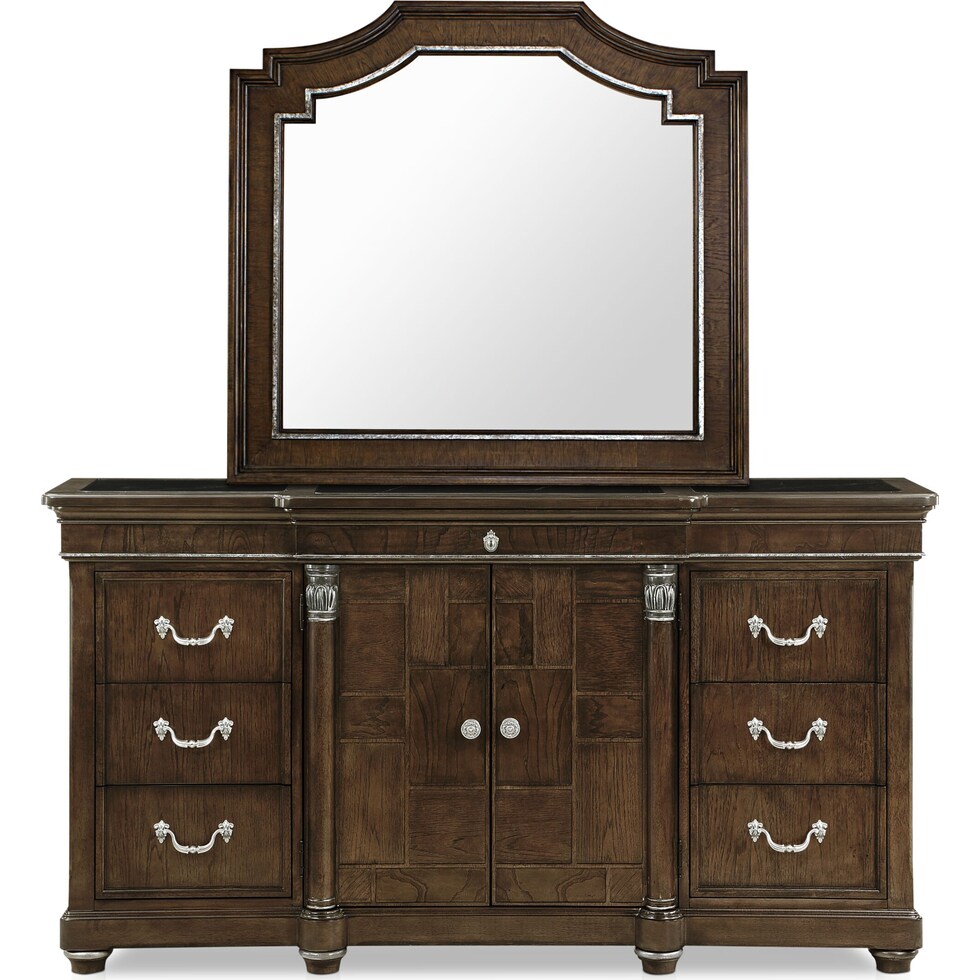 belmont dark brown  pc queen bedroom   