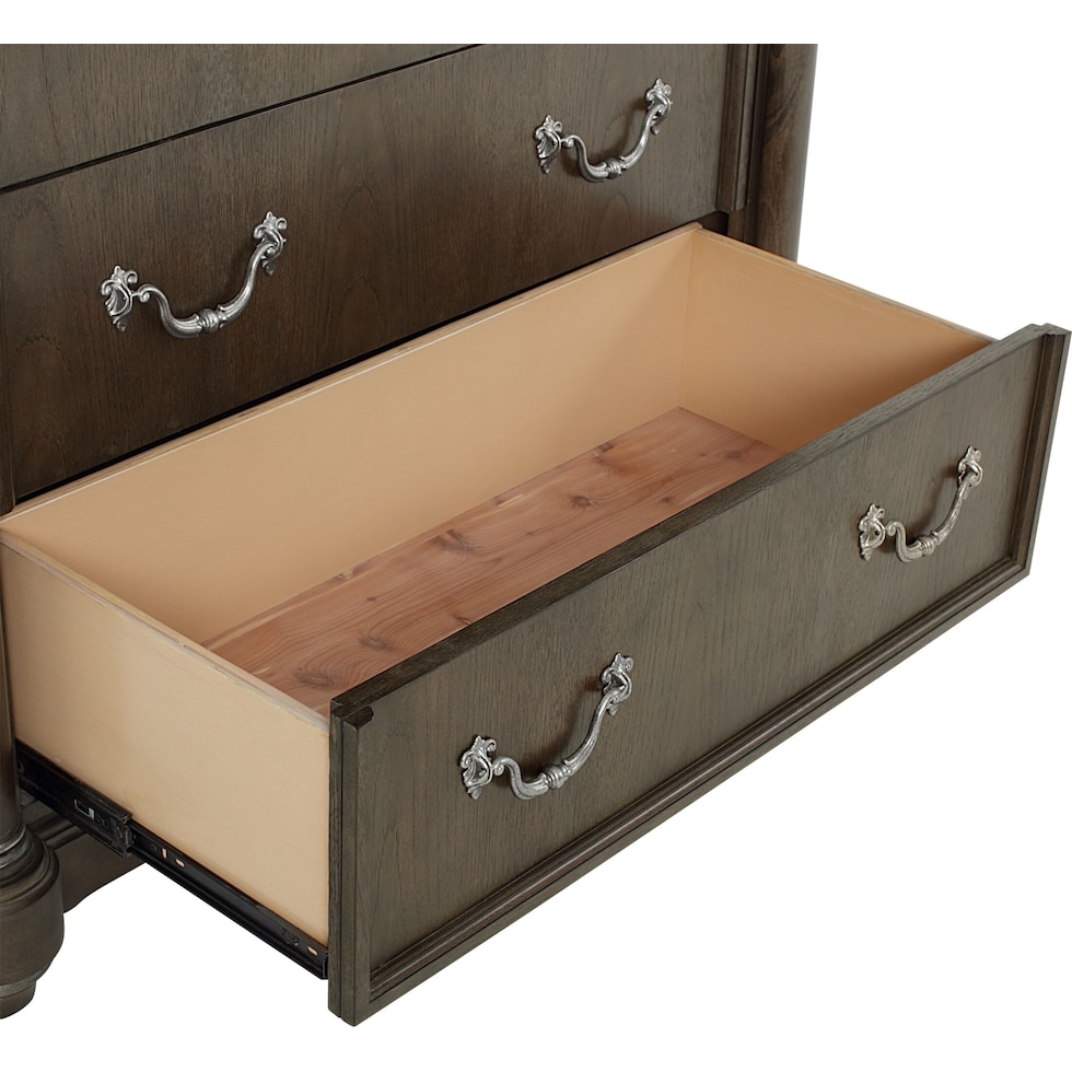 belmont dark brown chest   