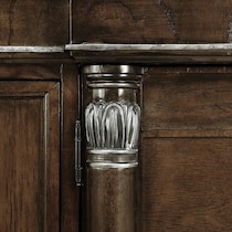 belmont dark brown dresser & mirror   