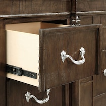 belmont dark brown dresser & mirror   
