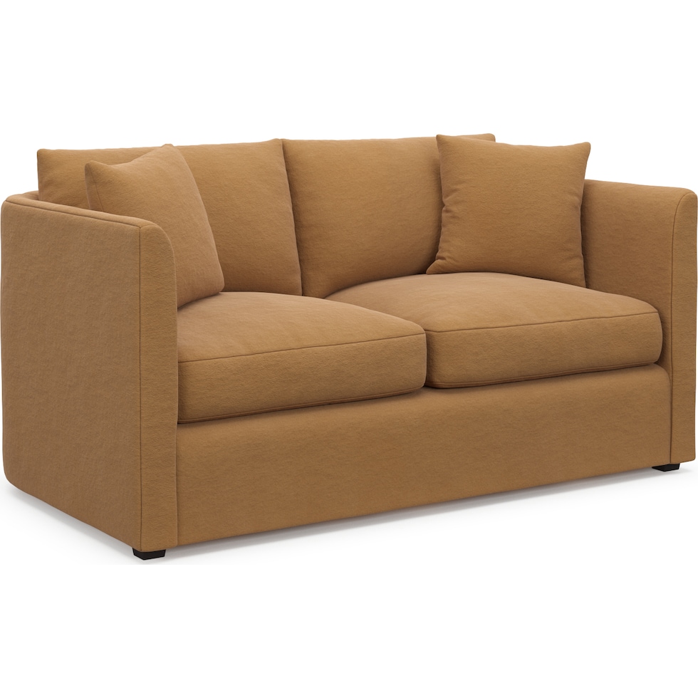 benji light brown loveseat   