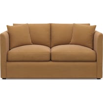 benji light brown loveseat   