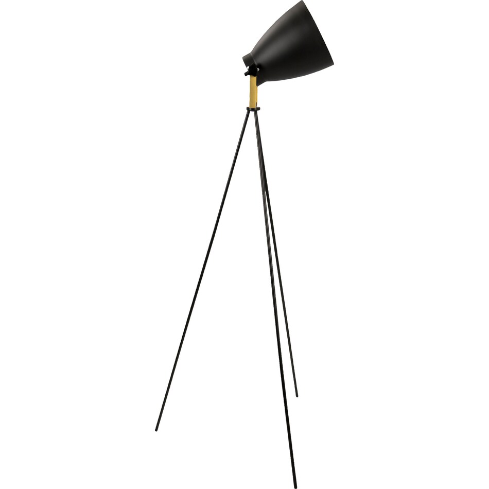 benoit black gold floor lamp   