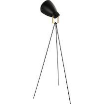 benoit black gold floor lamp   