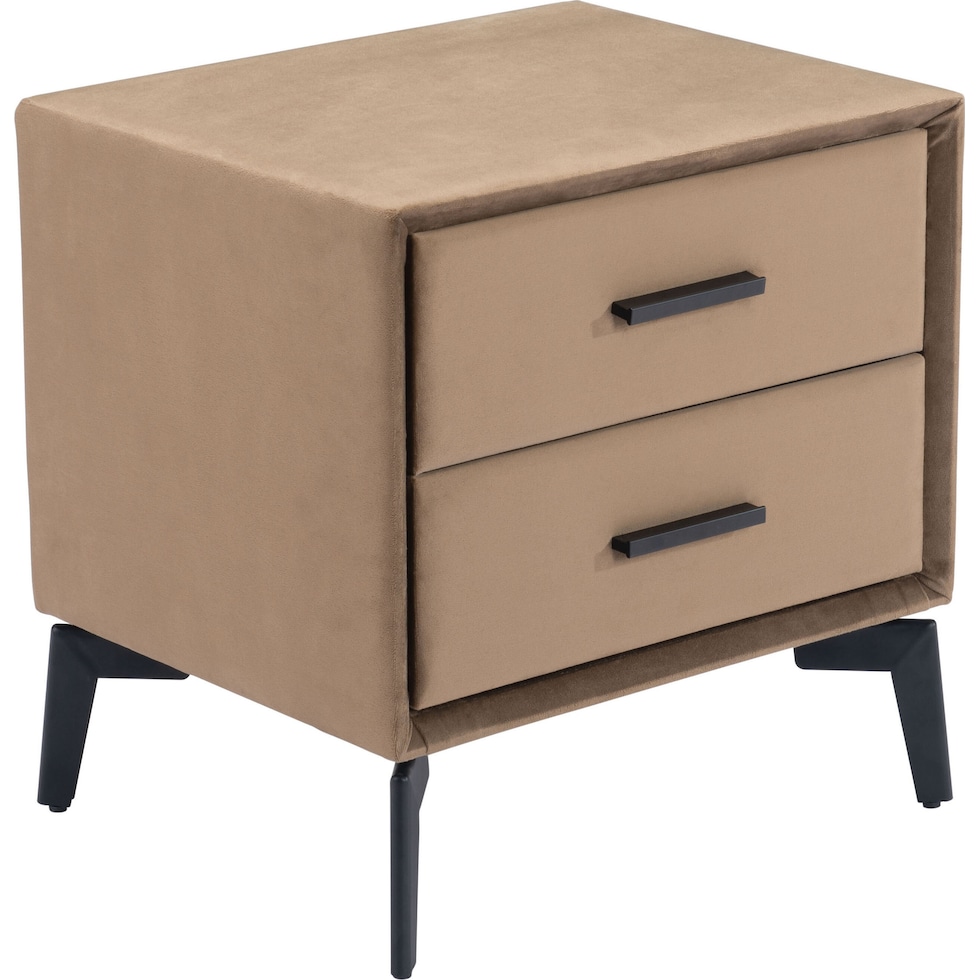 benoit light brown nightstand   