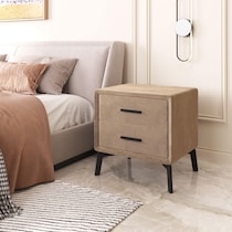 benoit light brown nightstand   