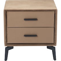 benoit light brown nightstand   