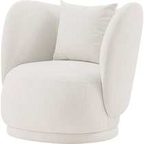 benson cream accent chair   