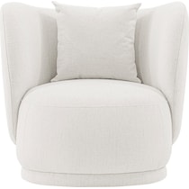 benson cream accent chair   