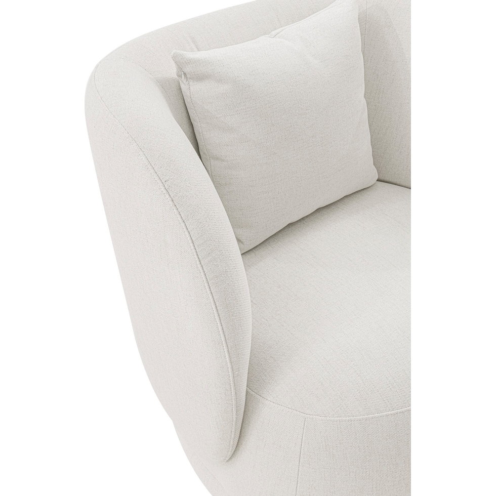 benson cream accent chair   