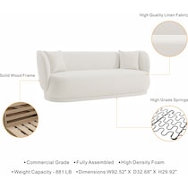 benson cream sofa   