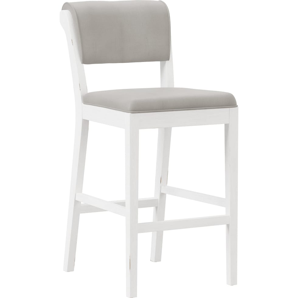 berea gray and white bar stool   