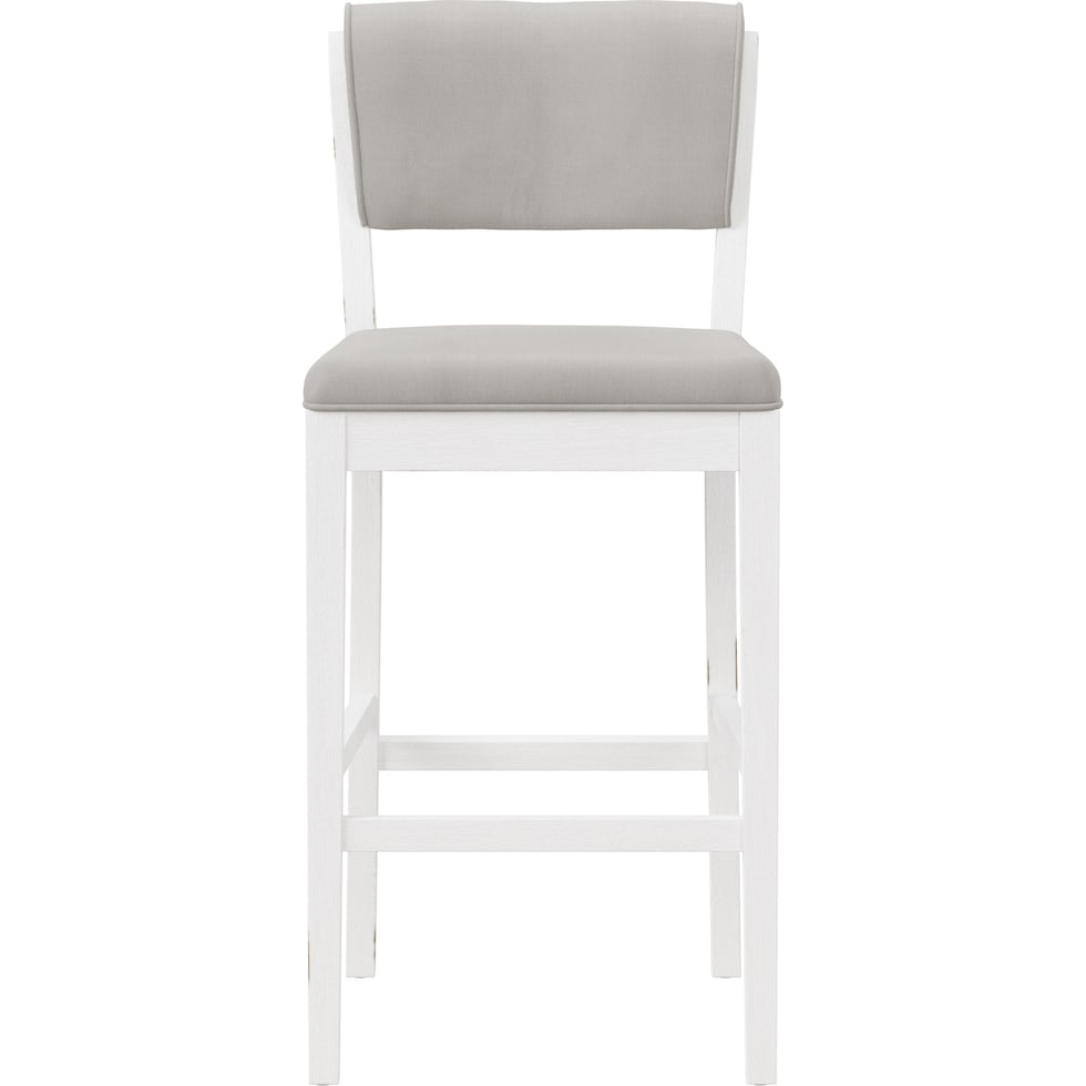 berea gray and white bar stool   