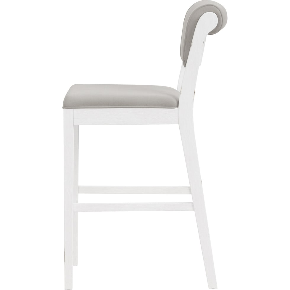 berea gray and white bar stool   