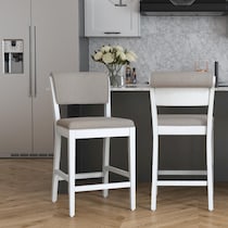 berea gray and white counter height stool   