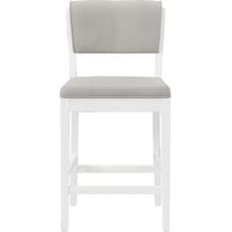 berea gray and white counter height stool   