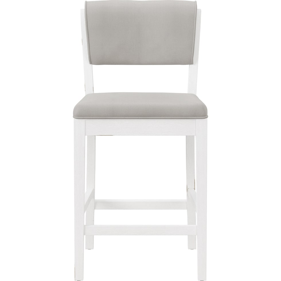 berea gray and white counter height stool   