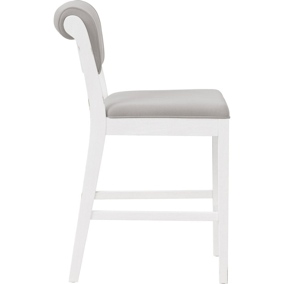 berea gray and white counter height stool   