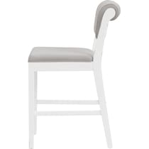 berea gray and white counter height stool   