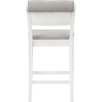 berea gray and white counter height stool   