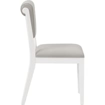 berea gray and white dining chair   