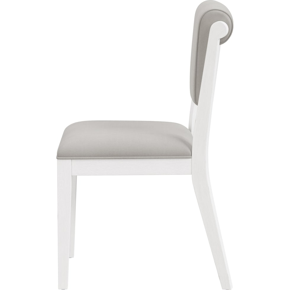 berea gray and white dining chair   