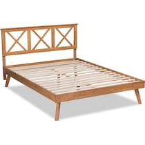 berenice light brown full bed   