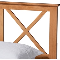 berenice light brown queen bed   