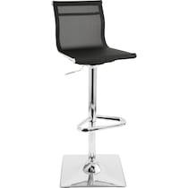 bergen black bar stool   