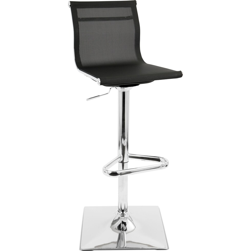 bergen black bar stool   