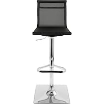 bergen black bar stool   