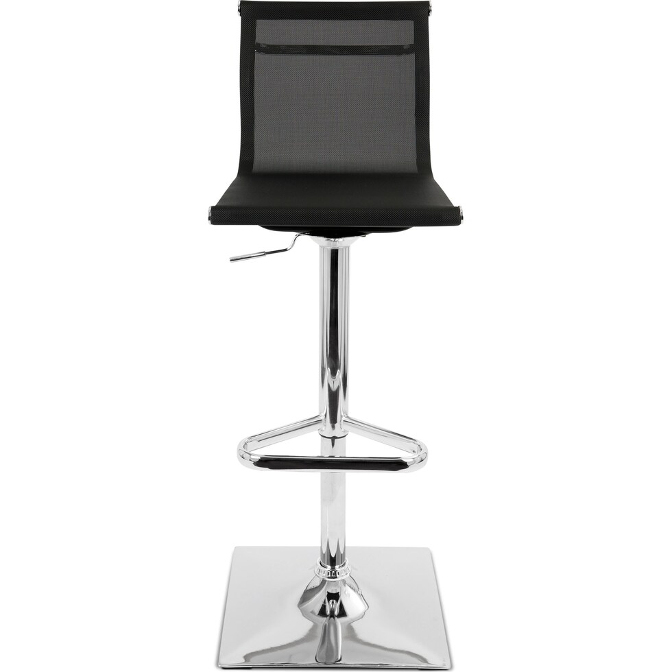 bergen black bar stool   