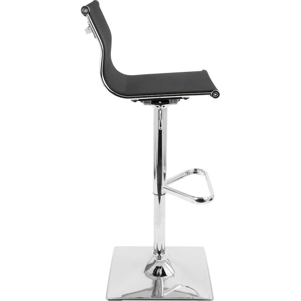 bergen black bar stool   
