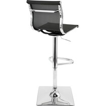 bergen black bar stool   