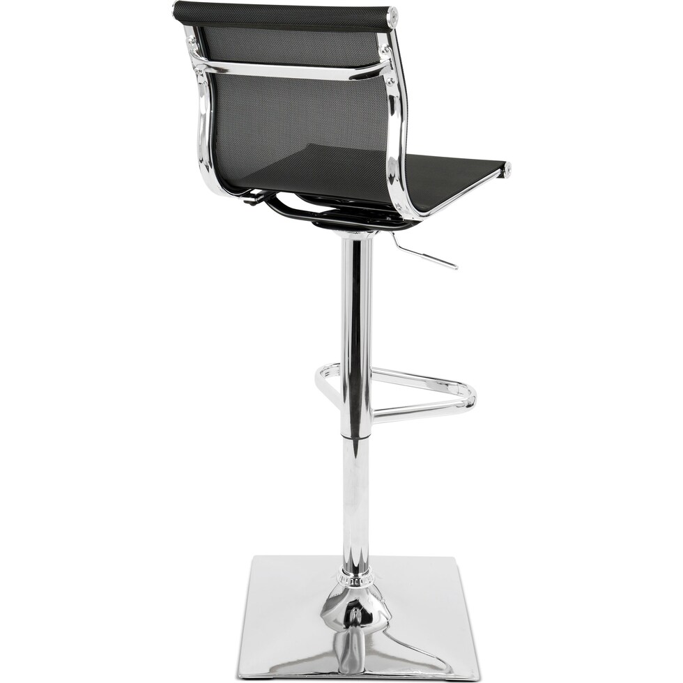 bergen black bar stool   