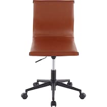 bergen dark brown desk chair   