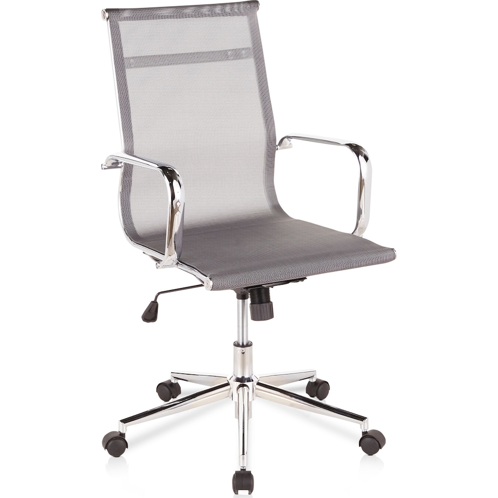 bergen silver office chair   
