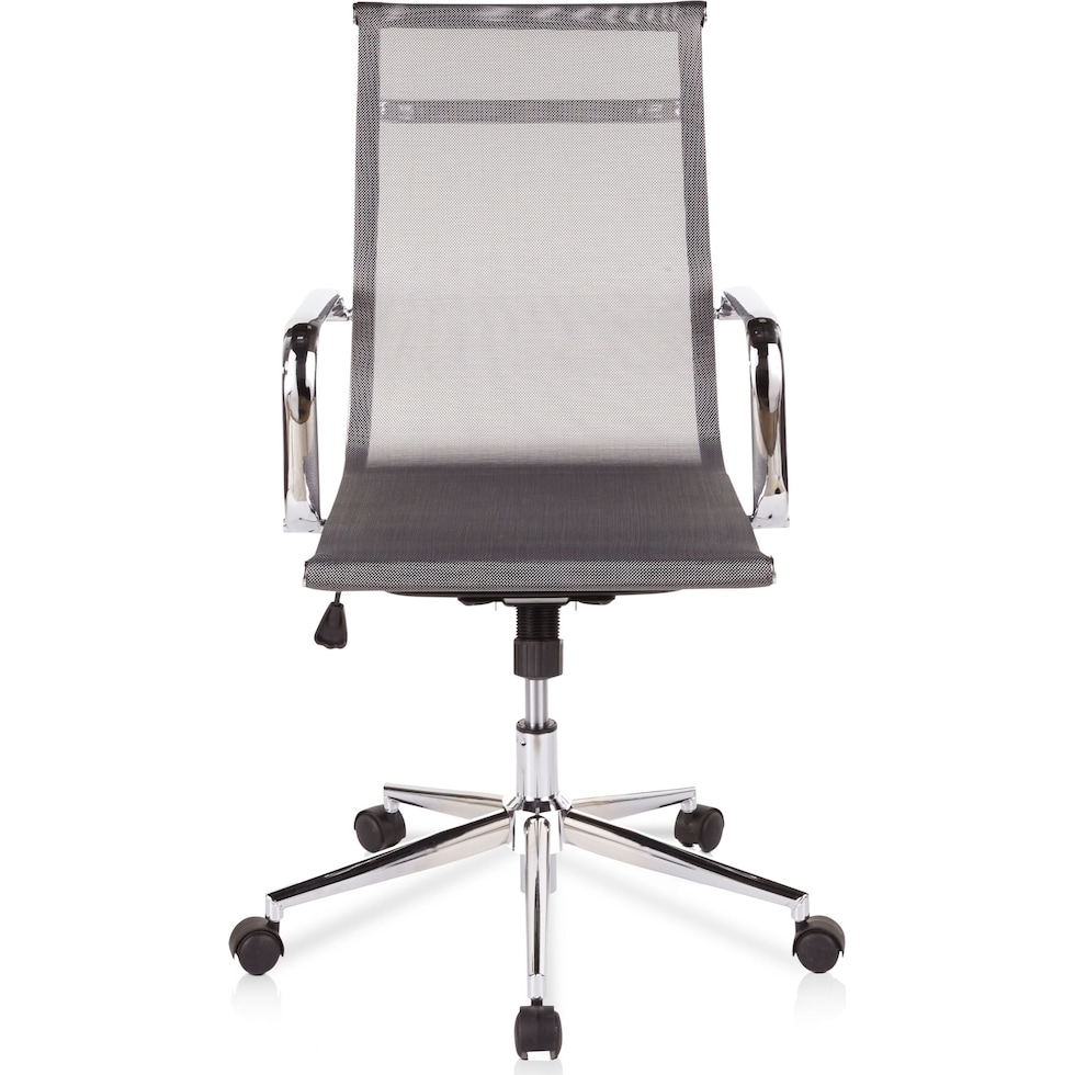 bergen silver office chair   